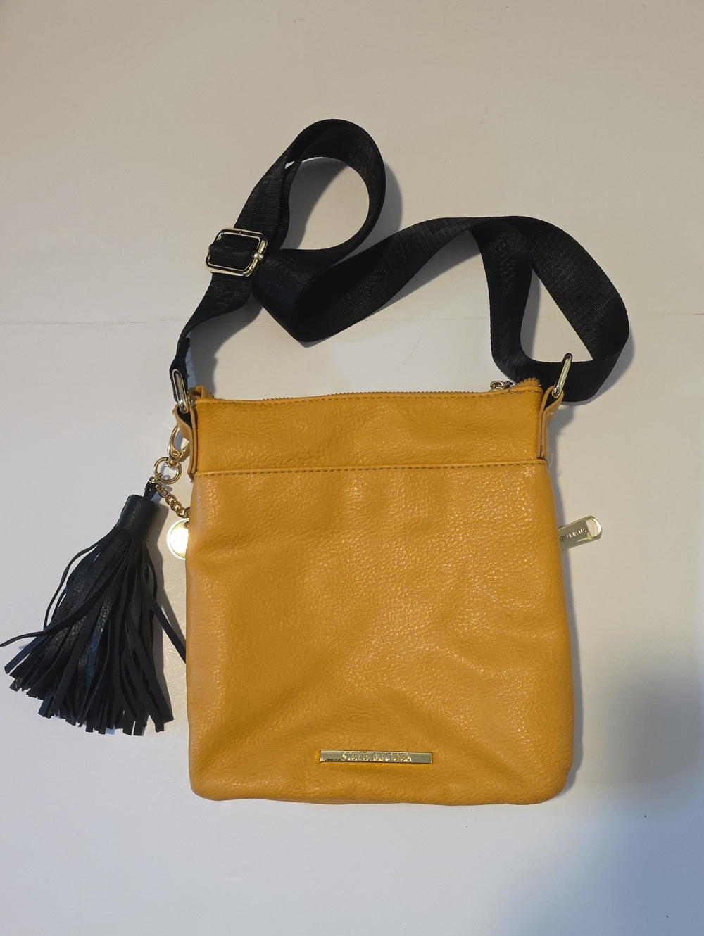 Steve Madden Faux Leather Mustard Yellow Crossbody